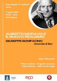 Alberto Moravia e il nuovo realismo. Seminario MOD Scuola di Giuseppe Bonifacino
