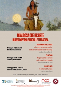 Qualcosa che resiste. Nuovo impegno e nuova letteratura - Ciclo di seminari