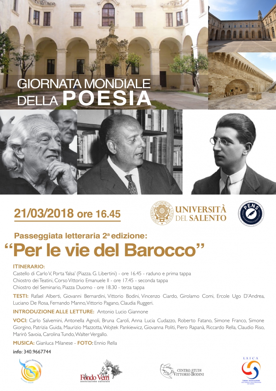 II edizione Passeggiata Letteraria: &quot;Per le vie del Barocco&quot;