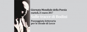 Sulle tracce di Bodini. Giornata mondiale della poesia