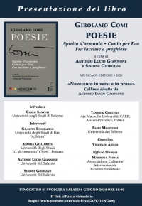 Presentazione del libro "Poesie. Spirito d'armonia, Canto per Eva, Fra lacrime e preghiere" di Girolamo Comi
