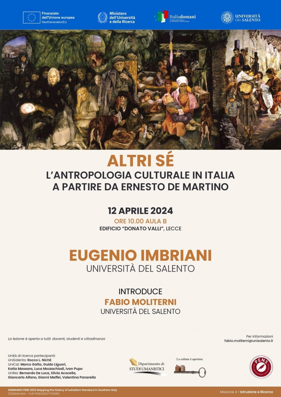 Altri sé. L&#039;antropologia culturale in Italia a partire da Ernesto De Martino
